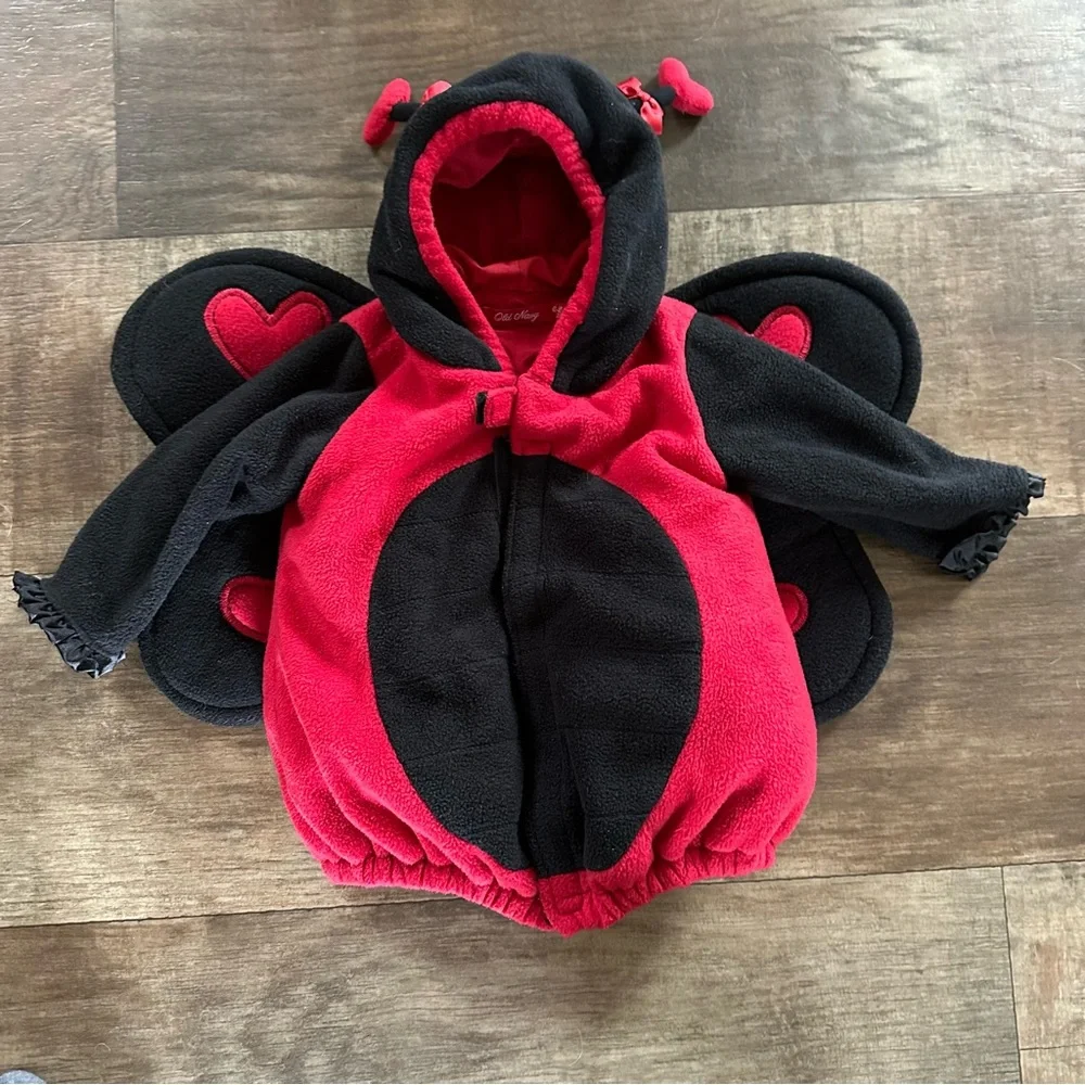 Old Navy fleece lady bug costume